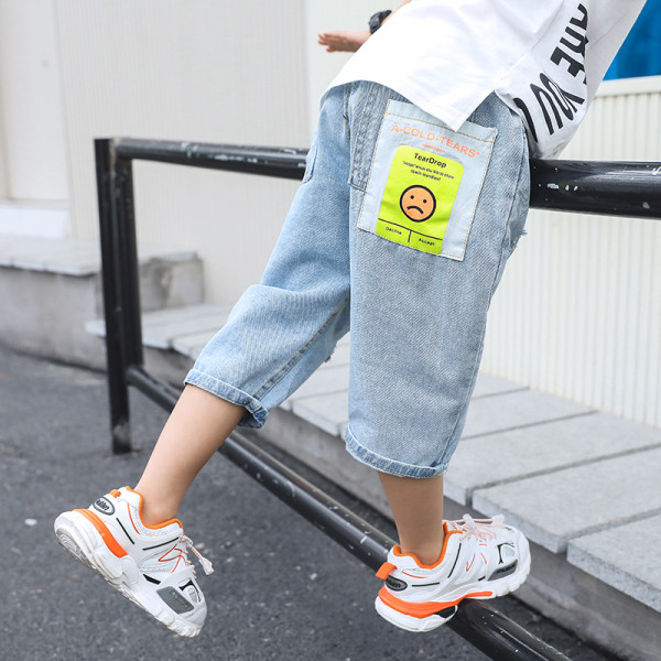 Blugi casual pentru copii pentru baieti cu curea