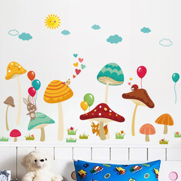 Lastetuppa sobiv isekleepuv seinakleebis