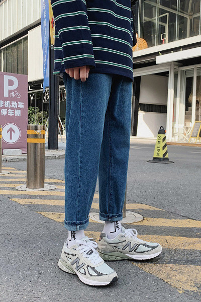 Blugi barbati primavara-toamna model drept