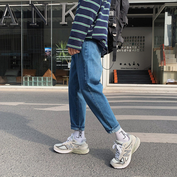 Blugi barbati primavara-toamna model drept