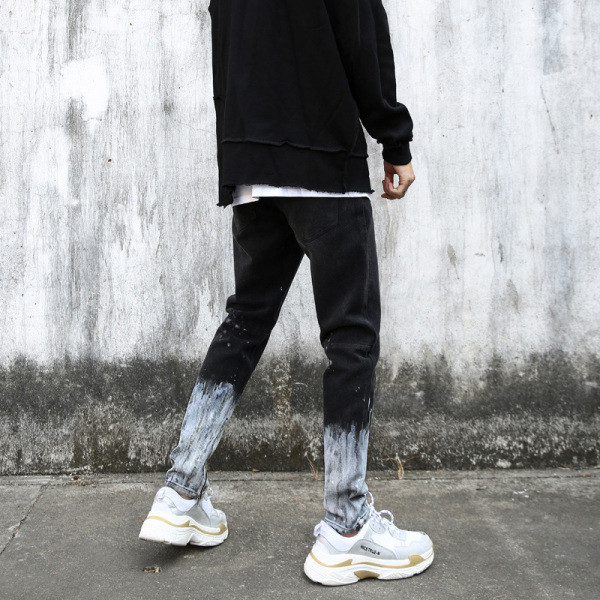 Blugi lungi de bărbați în culori irizate