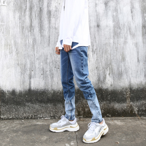 Blugi lungi de bărbați în culori irizate