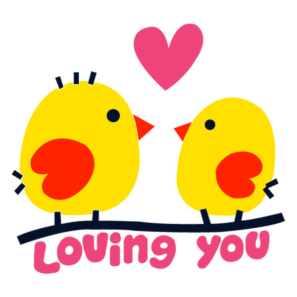 Autocolant de perete 3D pentru copii în formă de pui