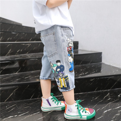 Pantaloni scurți casual pentru copii pentru băieți cu aplicație colorată