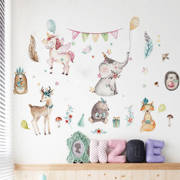 Autocolant autocolant de perete pentru copii cu animale