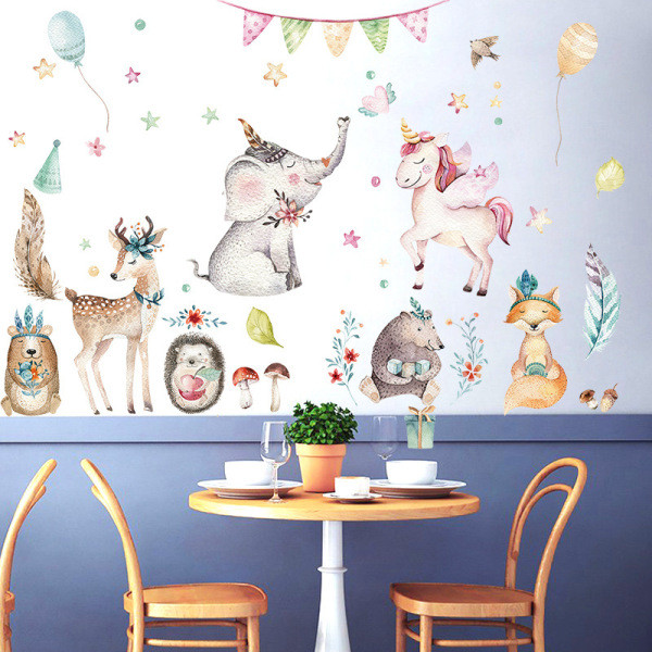 Autocolant autocolant de perete pentru copii cu animale