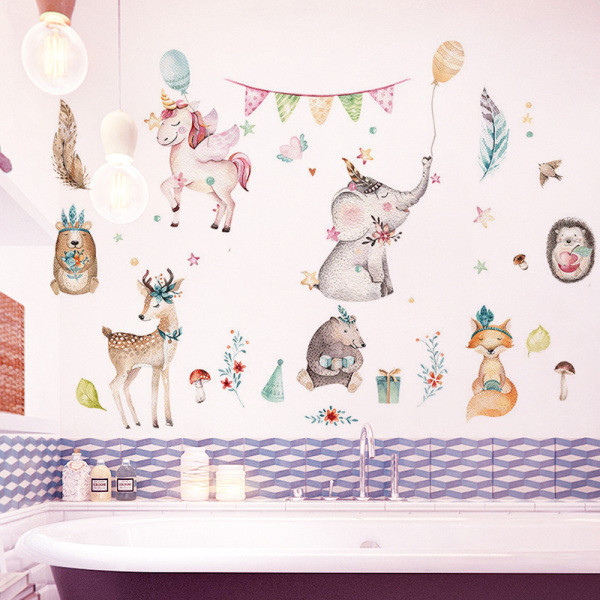 Autocolant autocolant de perete pentru copii cu animale