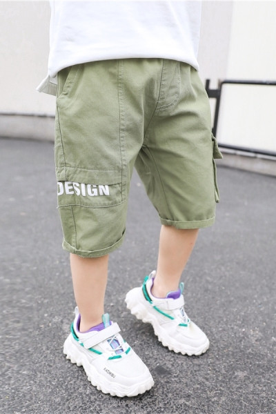 Pantaloni scurți casual pentru copii cu buzunare în două culori