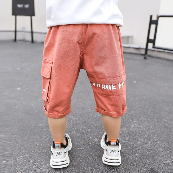 Pantaloni scurți casual pentru copii cu buzunare în două culori