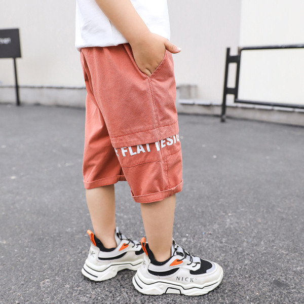 Pantaloni scurți casual pentru copii cu buzunare în două culori
