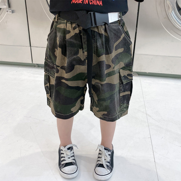 Pantaloni scurți casual cu buzunar pentru băieți