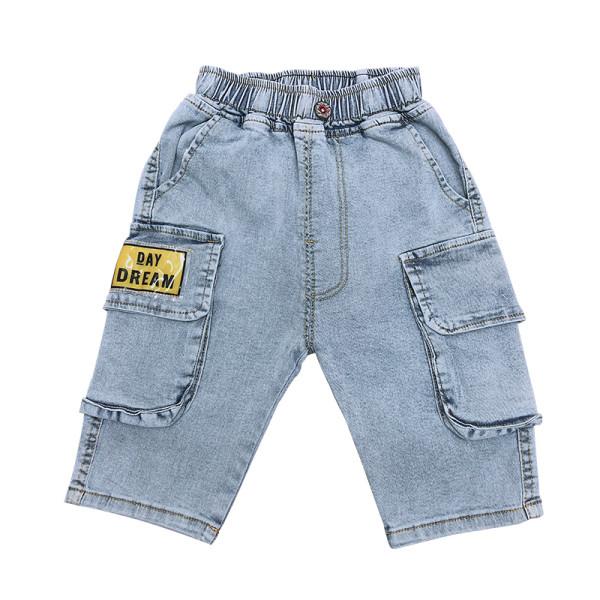 Blugi scurti casual cu buzunare pentru baieti