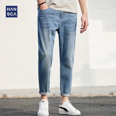 Blugi de vara barbati drepti model uni