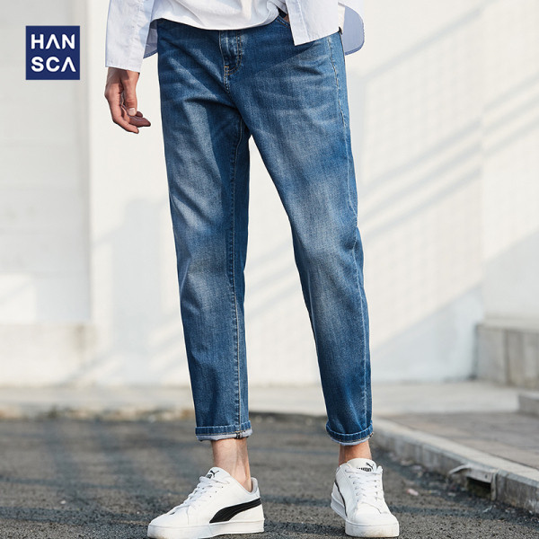 Blugi de vara barbati drepti model uni