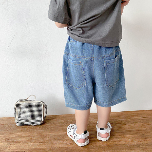 Ikdienas bērnu šorti zēniem ar elastīgu jostasvietu un kabatām