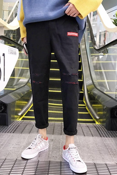 Pavasara-vasaras vīriešu bikses ar 9/10 garumu