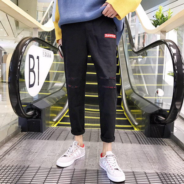 Pavasara-vasaras vīriešu bikses ar 9/10 garumu