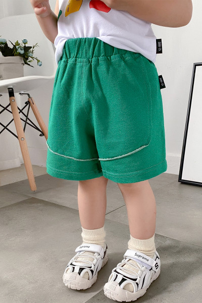 Casual παιδικά σορτς με ελαστική μέση για αγόρια