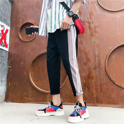 Pantaloni pentru bărbați sport și casual cu margini