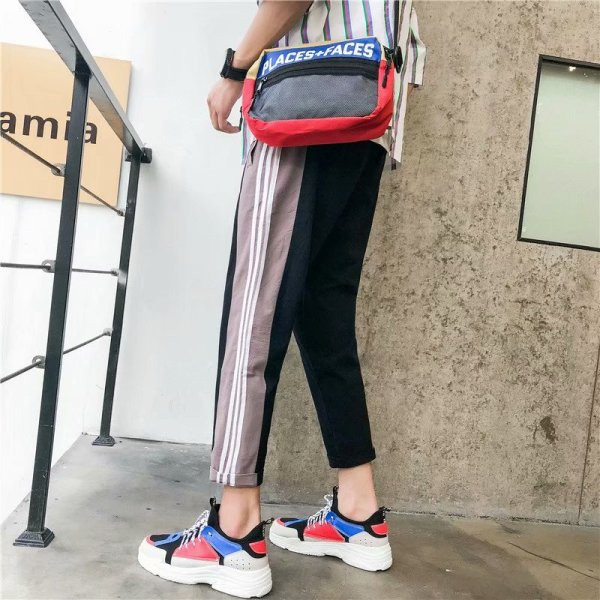 Sportinės ir laisvalaikio vyriškos kelnės su apvadu