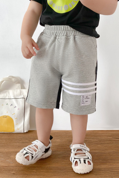 Casual παιδικά σορτς με ελαστική μέση για αγόρια