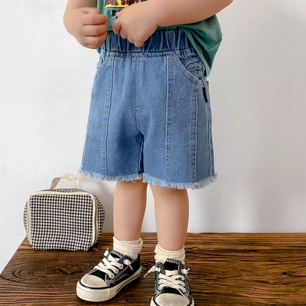 Κοντά τζιν για παιδιά με ελαστική μέση