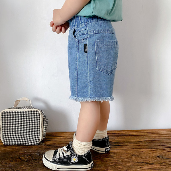 Κοντά τζιν για παιδιά με ελαστική μέση