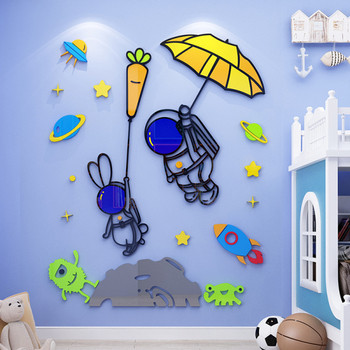 Самозалепващ се 3D стикер за декорация на детска стая 