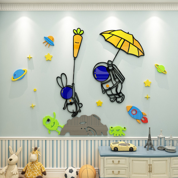 Isekleepuv 3D kleebis lapse toa kaunistamiseks