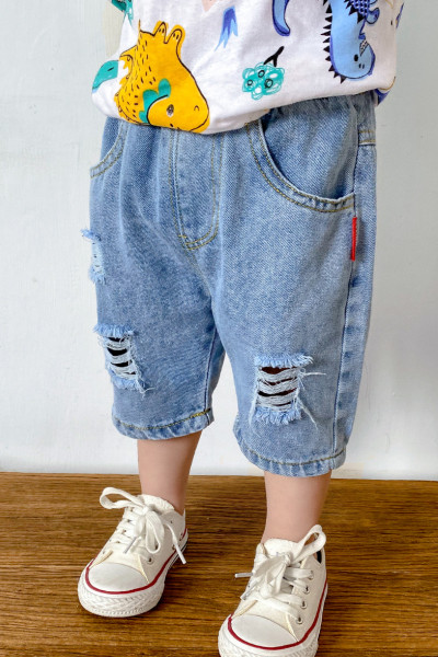 Rebenenud kummiku ja taskutega vabaaja lasteteksad poistele