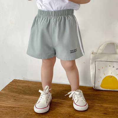 Ежедневни детски къси панталони с ластична талия и кант