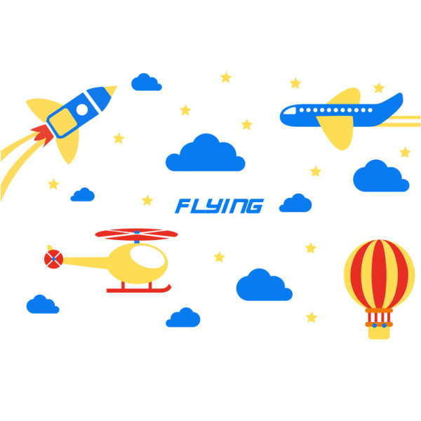 Αυτοκόλλητο παιδικό  3D για τη διακόσμηση παιδικού δωματίου