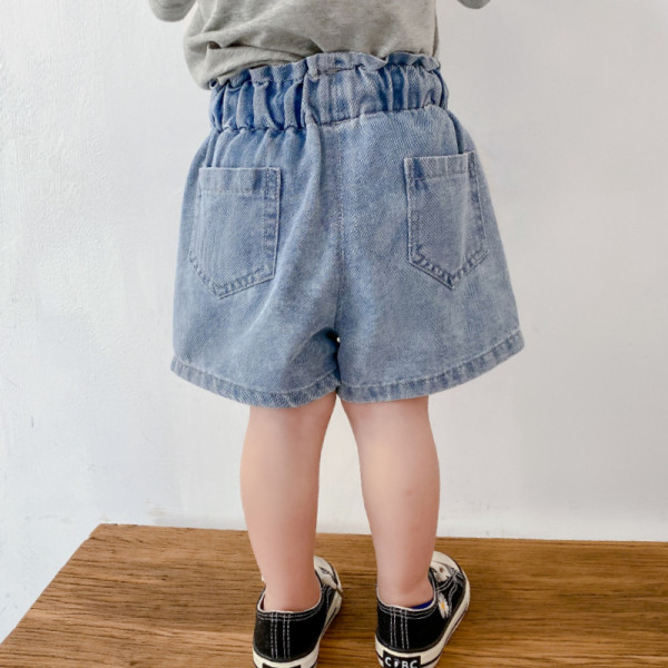 Lezser farmer rövidnadrág elasztikus derékkal