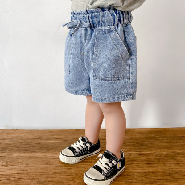 Lezser farmer rövidnadrág elasztikus derékkal