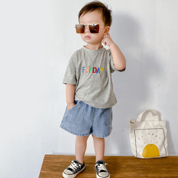 Lezser farmer rövidnadrág elasztikus derékkal