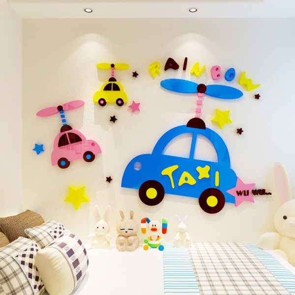 Öntapadós 3D-s gyerek falmatrica