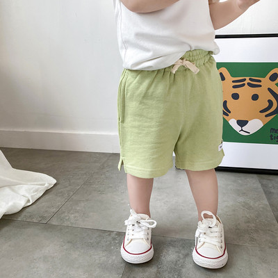 Pantaloni scurți casual pentru copii cu talie elastică și cravate
