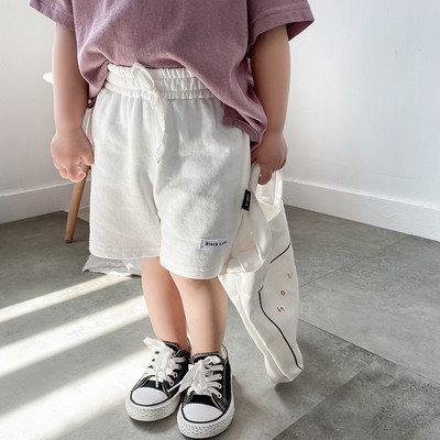 Pantaloni scurți casual pentru copii cu talie elastică și cravate