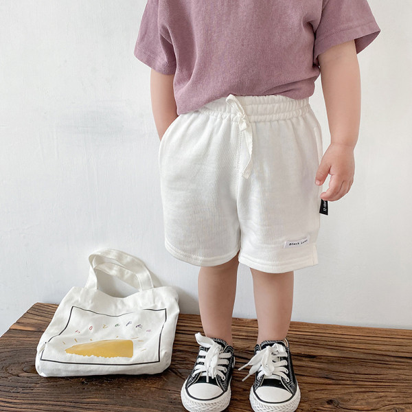 Vabaaja laste lühikesed püksid elastse vöökoha ja lipsudega