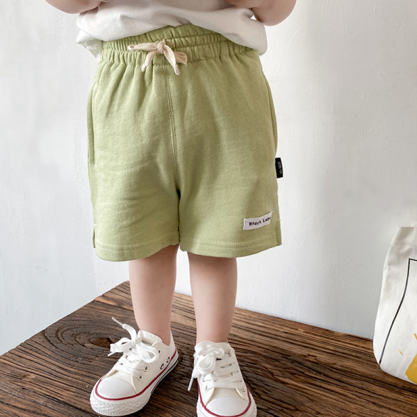 Vabaaja laste lühikesed püksid elastse vöökoha ja lipsudega