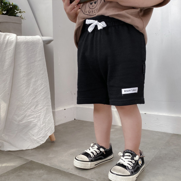 Vabaaja laste lühikesed püksid elastse vöökoha ja lipsudega