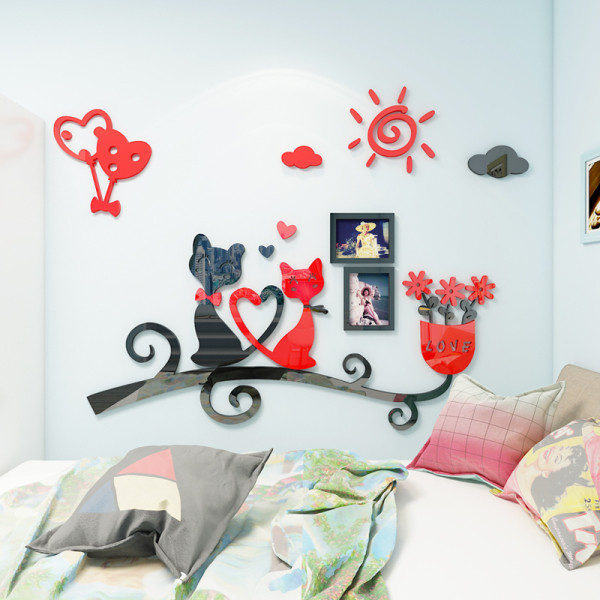 Αυτοκόλλητο  τοίχου 3D κατάλληλο για υπνοδωμάτιο