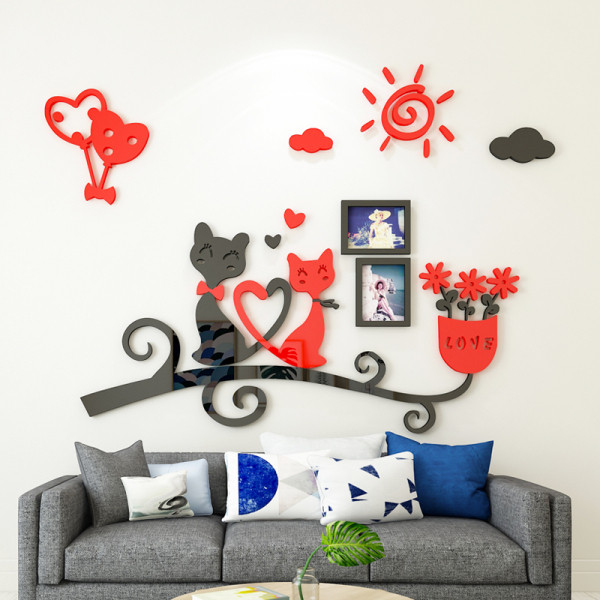 Αυτοκόλλητο  τοίχου 3D κατάλληλο για υπνοδωμάτιο