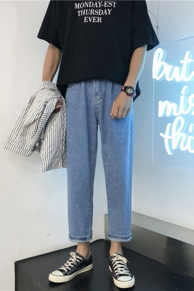 Ανδρικό casual τζιν κλασικό μοντέλο