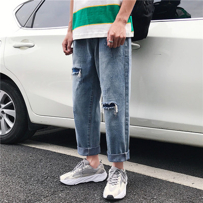 Νέο μοντέλο τζιν άνοιξης-καλοκαιριού με σκισμένα μοτίβα