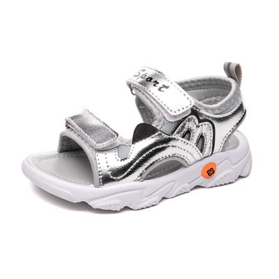 Casual παιδικά σανδάλια με λουράκια βελκρό και επίπεδη σόλα για κορίτσια