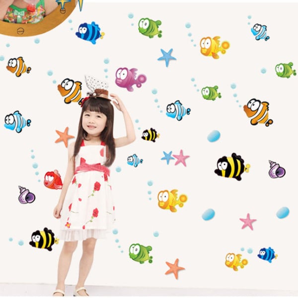 Ūdensizturīga uzlīme ar zivīm – pašlīmējoša