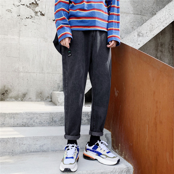 Ανδρικό τζίν φαρδιά μοντέλο με μήκος 9/10