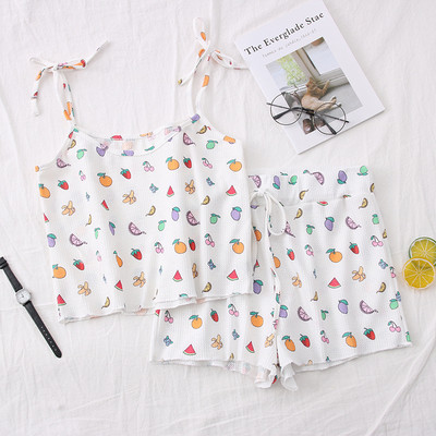 Napi női szett két részből álló felső + nadrág fehér színben