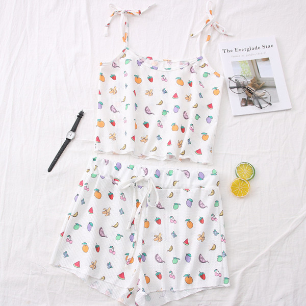 Napi női szett két részből álló felső + nadrág fehér színben